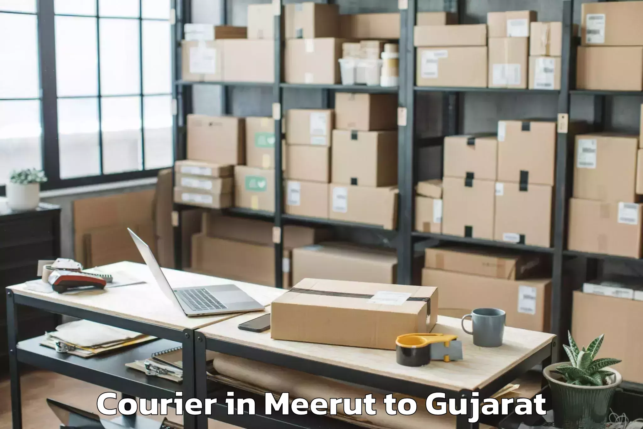 Top Meerut to Zer Courier Available